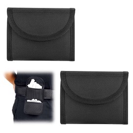 WeddHuis Pack of 2 belt glove bag, latex glove, disposable glove holder, double glove pockets for 5.7 cm service belt