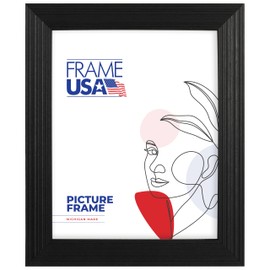 Frame USA 16x20 Picture Frame, Black, Timber Series, Wall Hanging Frame with High Clarity Plexiglass