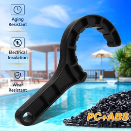 RUHUALIFE Upgraded Salt Water Chlorinator Pool Tool Wrench, Pool Salt Cell Wrench with 2 O-Rings Compatible With Hayward GLX-Cell 2" Union 15 Pads