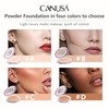 CANUSA POWDER FOUNDATION soft-focus formula, fine pores, and long-las ting,
