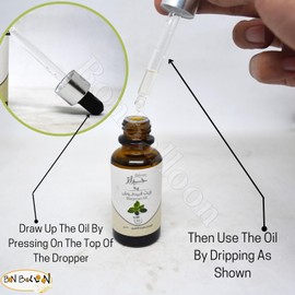 bonballoon Marjoram Oil Harraz With Dropper Cold Pressed Premium Natural Pure Undiluted For Hair & Skin Care Virgin Non Gmo No Additives Kosher Halal (1 Pack = 1.01 oz / 30 ml) زيت البردقوش حراز