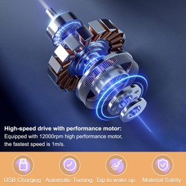 SUJAHHUJIQ Interactive Cat Toy Ball Electric Automatic Toys for Indoor Cats 2 Modes Irregular Movement Cat Toys for Indoor Cats Adult All Floors & Carpet Available