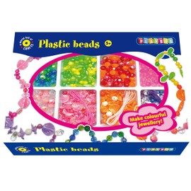 Playbox PBX2470960 2470960 Craft Set Plastic Beads, Multi Color