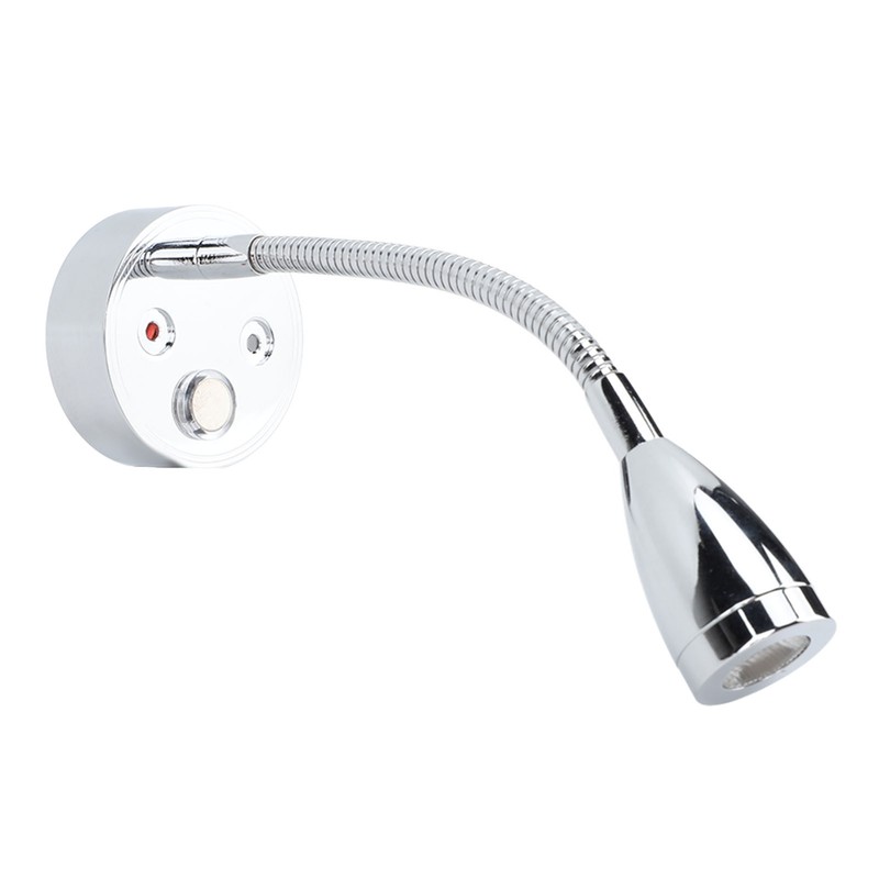 DC12‑24V LED RV Bedside Lamp High Brightness Aluminium Alloy Gooseneck