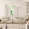 BGment Linen Curtains 36 Inch Length for Kitchen Cafe Window,
