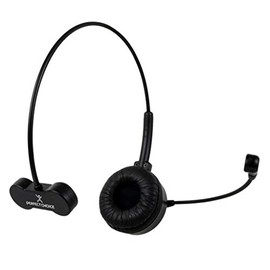 Perfect Choice Auriculares BT 5.0 Mono Alta Calidad de Sonido, Alcance BT hasta 1o Metros, Diadema Ajustable y micrófono, Flexible y Plegable, hasta 10 Horas de Tiempo de Uso Continuo