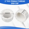 MCSDFN 12 PCS 1" PVC Pipe Cap Fittings End Female