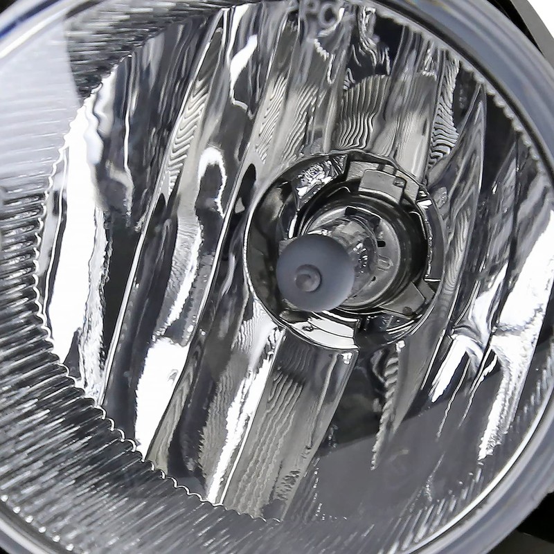 Spec-D Tuning Clear Bumper Driving Fog Lights + Bulbs +