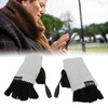 USB Heated Gloves Adult Winter Soft Fashionable Fingerless Heating Gloves