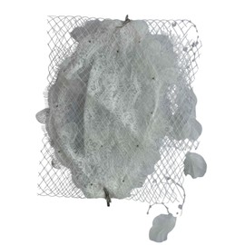 SM SunniMix Bridal Veil Vintage French Lace Wedding Women Headpiece for Stage Performances