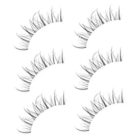FOMIYES Sparkly Manga Eyelashes for Cosplay and Stage Natural Curly Fake Lashes for Dramatic Looks Easy to Apply for Parties and Events
