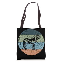 Retro Horse Silhouette - Owner Vintage Friesian Tote Bag