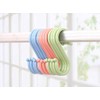 Dusenly 24pcs Colorful Plastic S Shaped Hook Hanger S Hanging