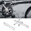 Aluminium Alloy Single Speed Crankset, 110 BCD Crank Arms for