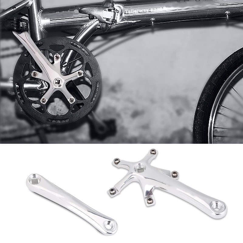 Aluminium Alloy Single Speed Crankset, 110 BCD Crank Arms for