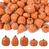 HAIOPS Mini Pumpkins, 50pcs Small Resin Pumpkins Fall Decoration for