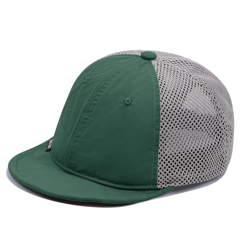 Croogo Men's Umpire Cap, Mesh Cap, Short Brim, Soft Hat,