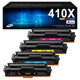 410X 410A Toner Cartridges 4 Pack-Replacement for HP 410X 410A Compatible with HP Color Laserjet Pro M477fdw M477fdn M477fnw Pro M452dn M452nw M452dw Printer(4 Pack)