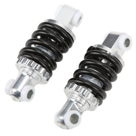Buachois 1 Pair Mountain Bike Shock Absorbers Aluminium Alloy Spring Damper 90mm Hole Spacing 400LBS Bicycle Bile Spring Shock Absorber for 47cc 49cc Mini Motorcycle MTB Bicycle