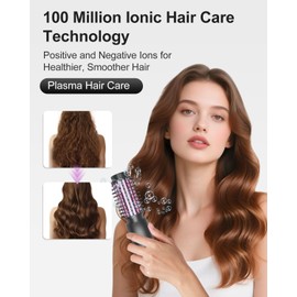 Cordless Hair Curler, Bestauty 1.5" Cordless Curling Iron Rechargeable, 2 in 1 Travel Hair Curler & Hair Straightener Brush, 4 Adjustable Temperature 300°F-410°F for Curl/Smooth/Fluffy/Flip-Out Black