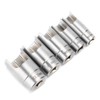 3/8inD Elbow Connector Socket Set Fitting Kit Chrome Alum Car