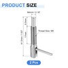 uxcell 2Pcs Retractable Indexing Plunger Pin, M6 L Spring Plunger