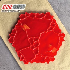 SGHE Reusable Concrete Stamp Mats and Concrete Stamp Molds for Realistic Stone and Texture Designs for Walls, Patios, and Driveways,Stamping Concrete Tools Stone Texture mats (Stone Texture B)