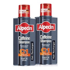 Alpecin C1 Champú de cafeína 13 onzas líquidas (paquete de 2), promueve el crecimiento y el grosor del cabello natural, energiza el cabello y el cuero cabelludo, deja el cabello más fuerte