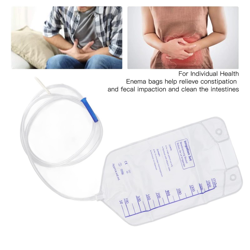 Natudeco Disposable Enema Bag 1750ml Colonic Cleansing Set Colonic Irrigation