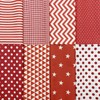 EDGEAM Pack of 8 Fabrics for Sewing 50 x 50