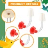 12 Packs Hummingbird Feeder Tube with Stopper Handheld Bird Feeder