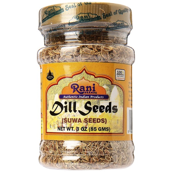 Rani Dill Seeds (Suwa / Sua) Whole, Spice 3oz (85g) ~ All Natural | Gluten Friendly | NON-GMO | Vegan | Indian Origin, Weed