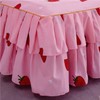 Loussiesd Cute Strawberry Bed Sheet for Girls Kawaii Japanese Anime
