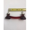 CPK Glass Cabinet Drawer Pull Red Elegance Glass 3” Center