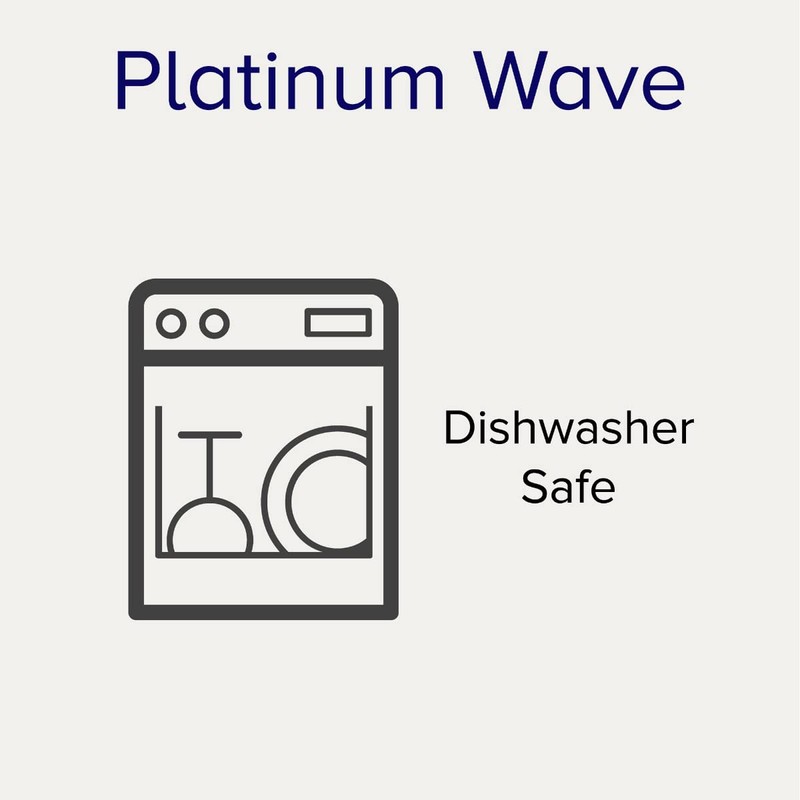 Noritake Platinum Wave 9-Inch Salad/Dessert Plate