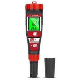 UIUZMAR pH Meter Water, pH EC Meter Grow for Hydroponics, TDS pH Meter for Drinking Water, Pool Water Quality Tester of 4 in 1 pH EC TDS Temperature for Swimming Pool, Hot Tub, Aquarium