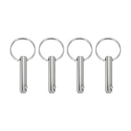 sourcing map Quick Release Pins, Dia 5/16"(8mm) Usable Length 1.02"(26mm) Total Length 2.48"(63mm) Bimini Top Pins Marine Hardware Carbon Steel for Boat Accessories, Pack of 4