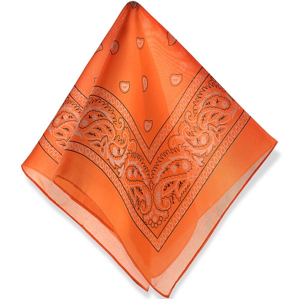 Vibrant Neon Polyester Bandana (20"x20") - 1 Pc - Perfect