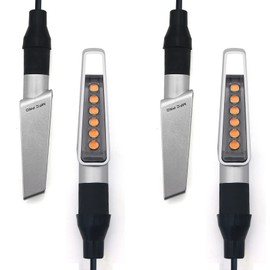 DEMYPROX Mini LED Turn Signals, Sliver, 4pcs