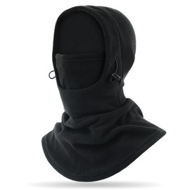 TAGVO Thermal Balaclava, Adjustable Ski Mask for Men and Women, Winter Balaclava, Thickened Extension, Fleece Neck Warmer, Neck Gaiter, Thermal Ski, Motorcycle, Bicycle, Face Hood for Outdoor Sports,