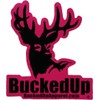 BUCKED UP Pink/Black Decal 5 x 5