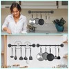 mekueeex Industrial Pipe Pot Pan Rack 21" (2 Pack), Wall