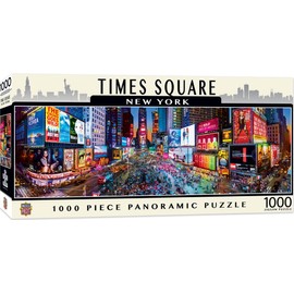 Masterpieces 1000 Piece Jigsaw Puzzle for Adults, Family, Or Kids - Times Square Panoramic - 13"x39"