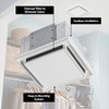 Broan-Nutone 682 Duct-Free Ventilation Fan, White Square Ceiling or Wall