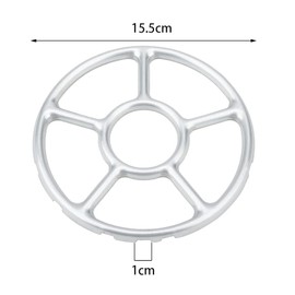 CONGGUAN 2 Pieces Gas Stove Burner Stand, Multifunctional Stove Stand for Coffee Pots, 237.0 Cubic Centimeter, Zinc Alloy, Grey or Silver