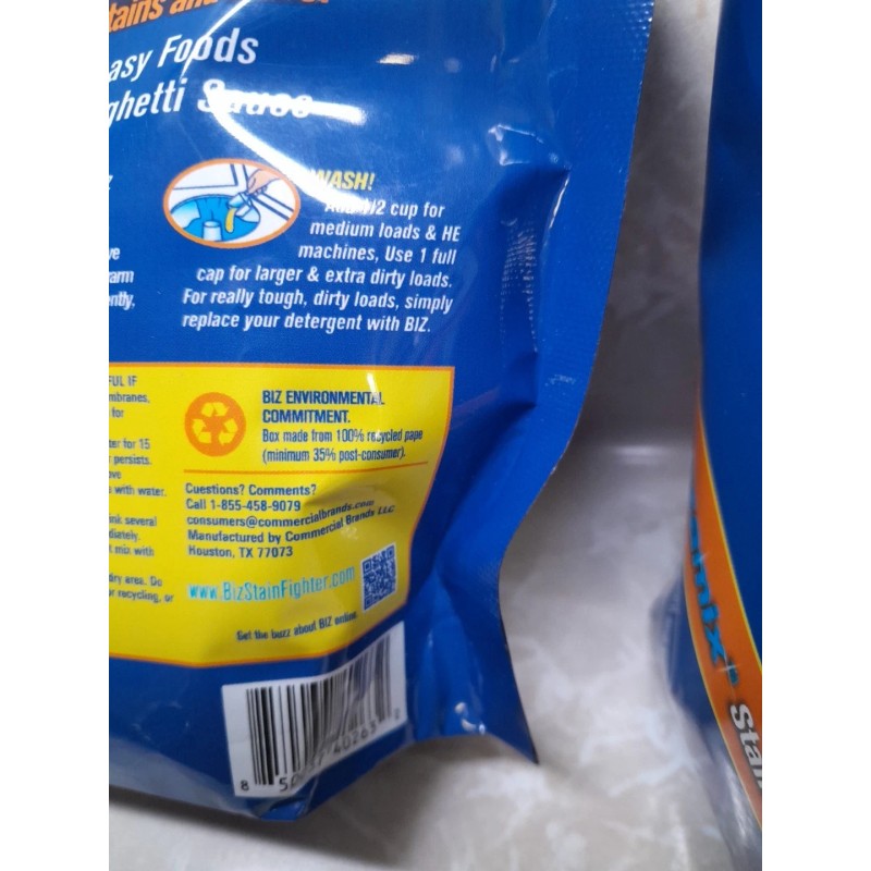 BIZ Laundry Detergent Powder with Stain Blasters For A Great