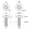 Wanyifa Titanium M8 10 15 20 25 30 60 70mm