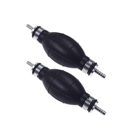 2Pcs Bulb Type Rubber Fuel Transfer Vacuum Fuel Line One Way Fuel Valve Fuel Pump Line Hose Hand Primer Gasoline Petrol Diesel Pump For Marine Boat 6mm 9001080A (1/4)