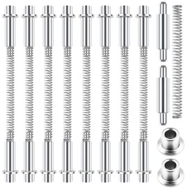 8 Pack Storm Door Hinge Pin Kit, Including 8PCS Aluminum Hinge Pins, 8PCS Bushing Caps, 4PCS Steel Springs, Hardware Kit Storm Door Replacement Parts with Hinges for Croft Doors or Other Storms Doors