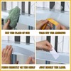 Fainne 25 Pcs Shelf Label Strips 1.25''H x 48"L Self